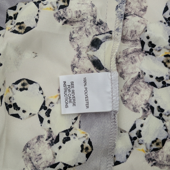 Peter Alexander Dressing Gown Robe Size Small Purple Abstract Pattern Belt - Picture 8 of 9